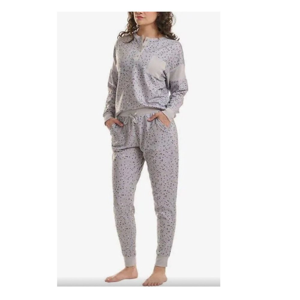 NWoT Splendid Women 2 Piece Pajama Set Lounge Set Gray Size 2XL $75 UU066
